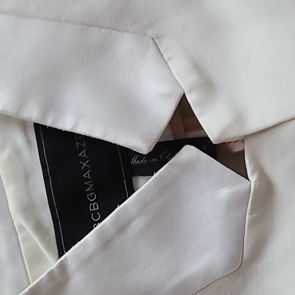 BCBG MAXAZRIA white structured blazer jacket - sz xxs - Picture 4 of 5